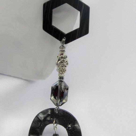 THE EMPRESS In BLACK Beaded Jewelry Set - Picture 4 of 7